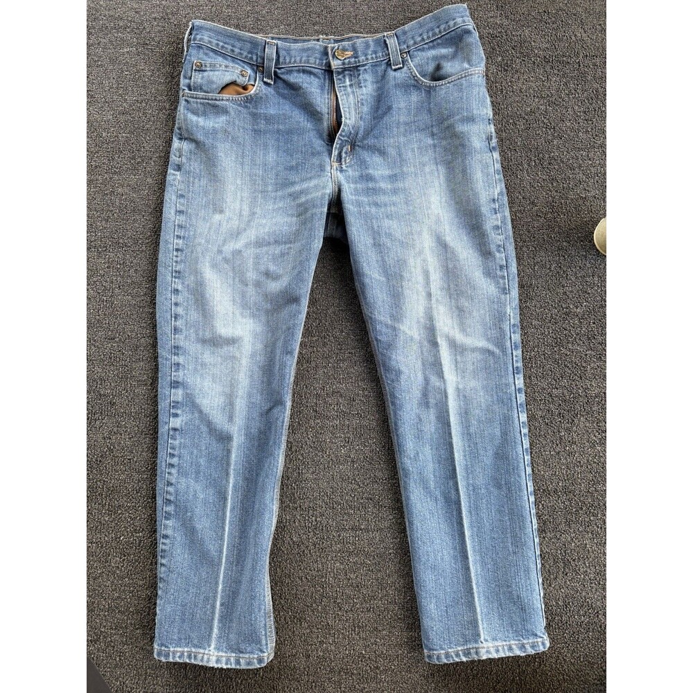 Carhartt Traditional Fit Jeans Men’s 38x30 Light Wash Denim  Work Pants